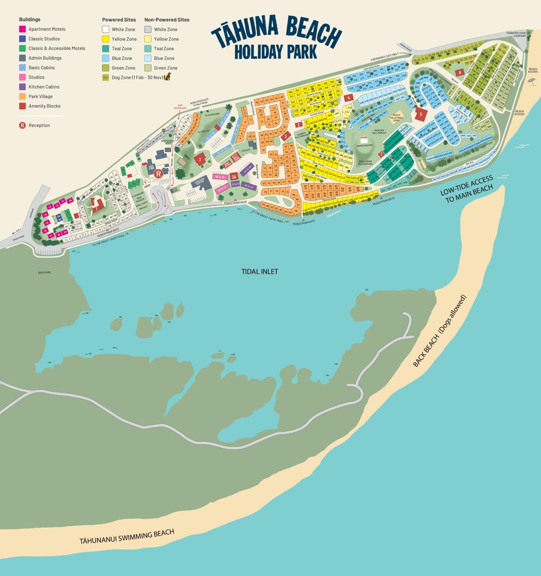 Tahuna Beach Holiday Park Nelson Exterior photo